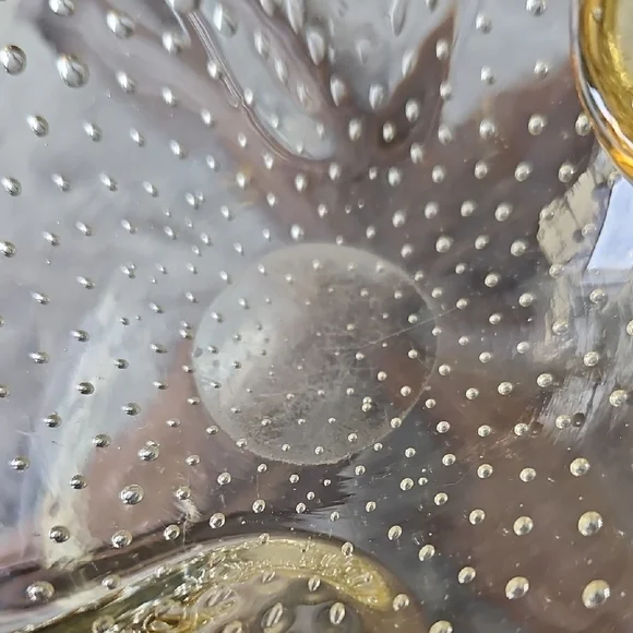 Art Glass Bowl - Luminous Gold - Vintage - Picture 7 of 12